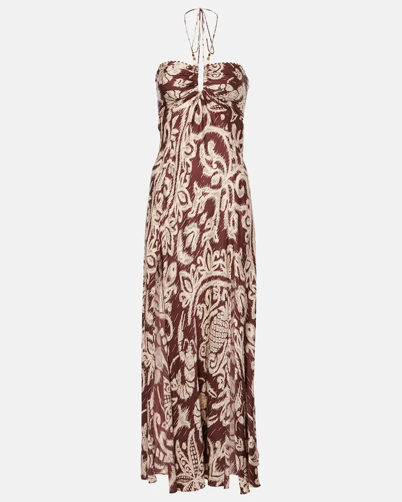 Poupette St Barth Verziertes Maxikleid Carla Braun