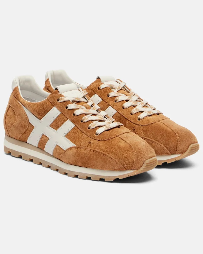 Hogan Sneakers 86er aus Veloursleder Braun