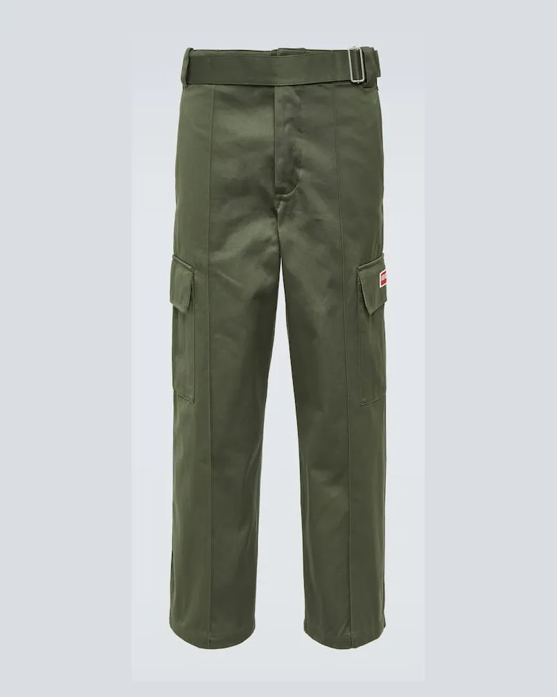 Kenzo Mid-Rise-Cargohose aus Baumwolle Grün