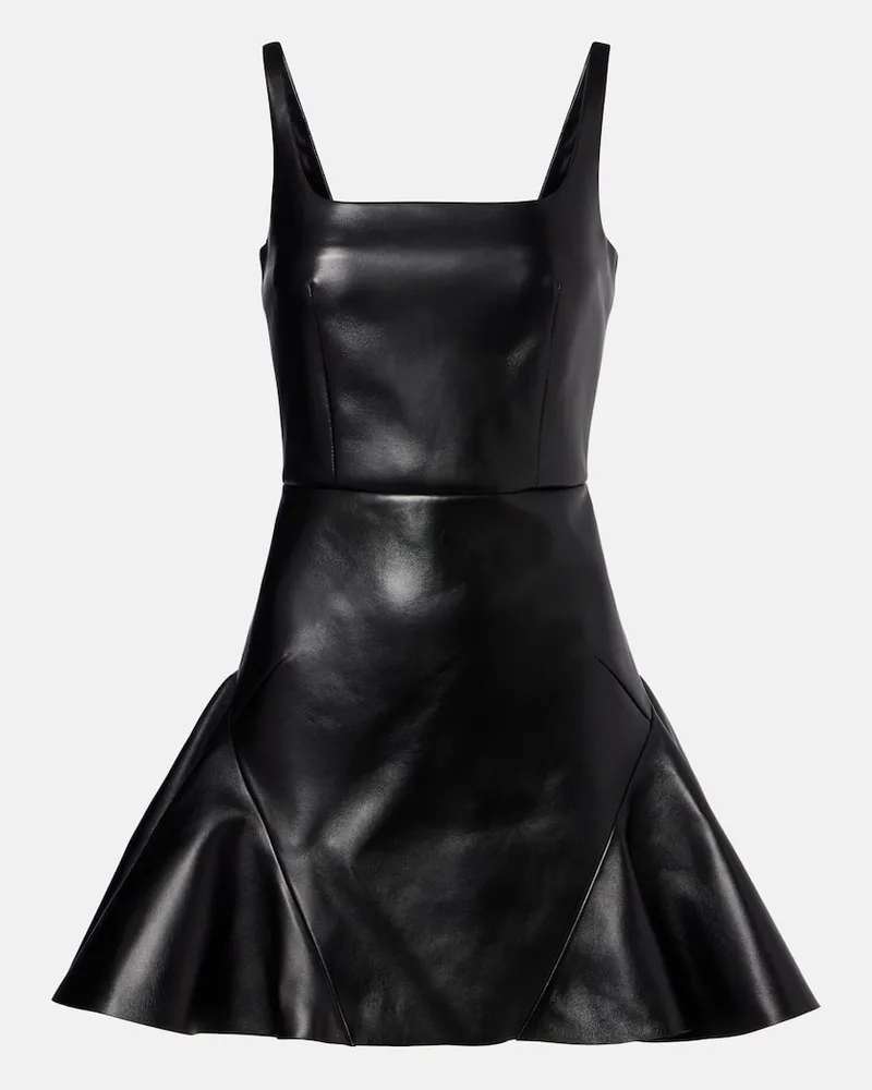 Givenchy Minikleid aus Leder Schwarz