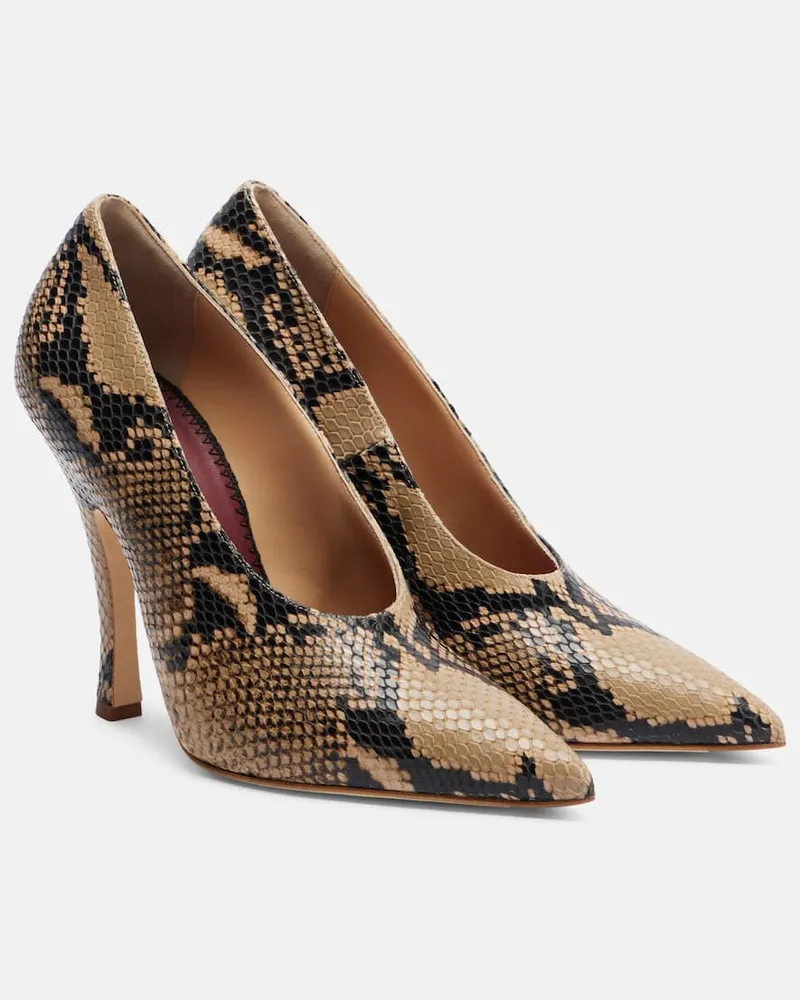 Magda Butrym Pumps aus Leder Beige