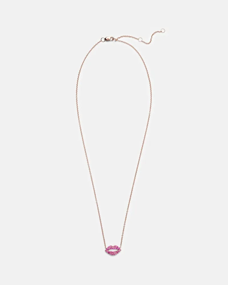 Roxanne First Halskette Scarlett Kiss aus 14kt Roségold mit Saphiren Gold