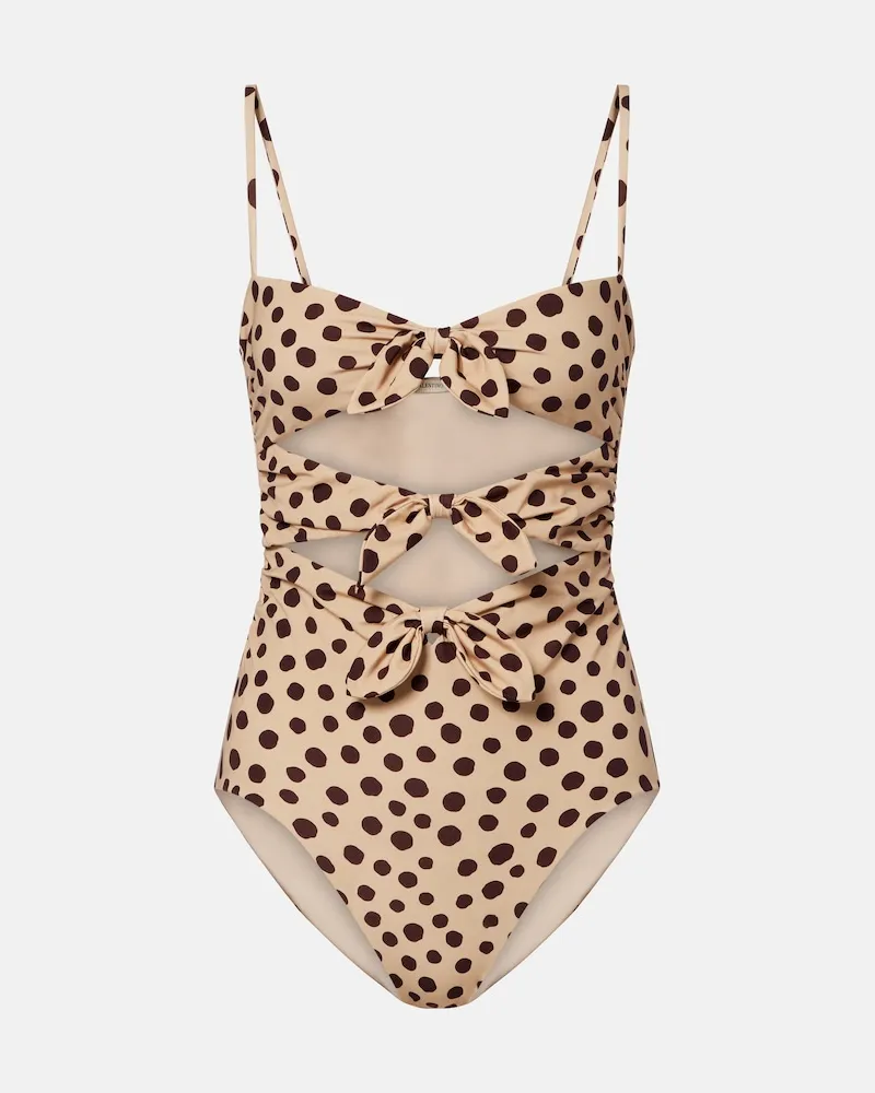 Valentino Garavani Badeanzug Beige