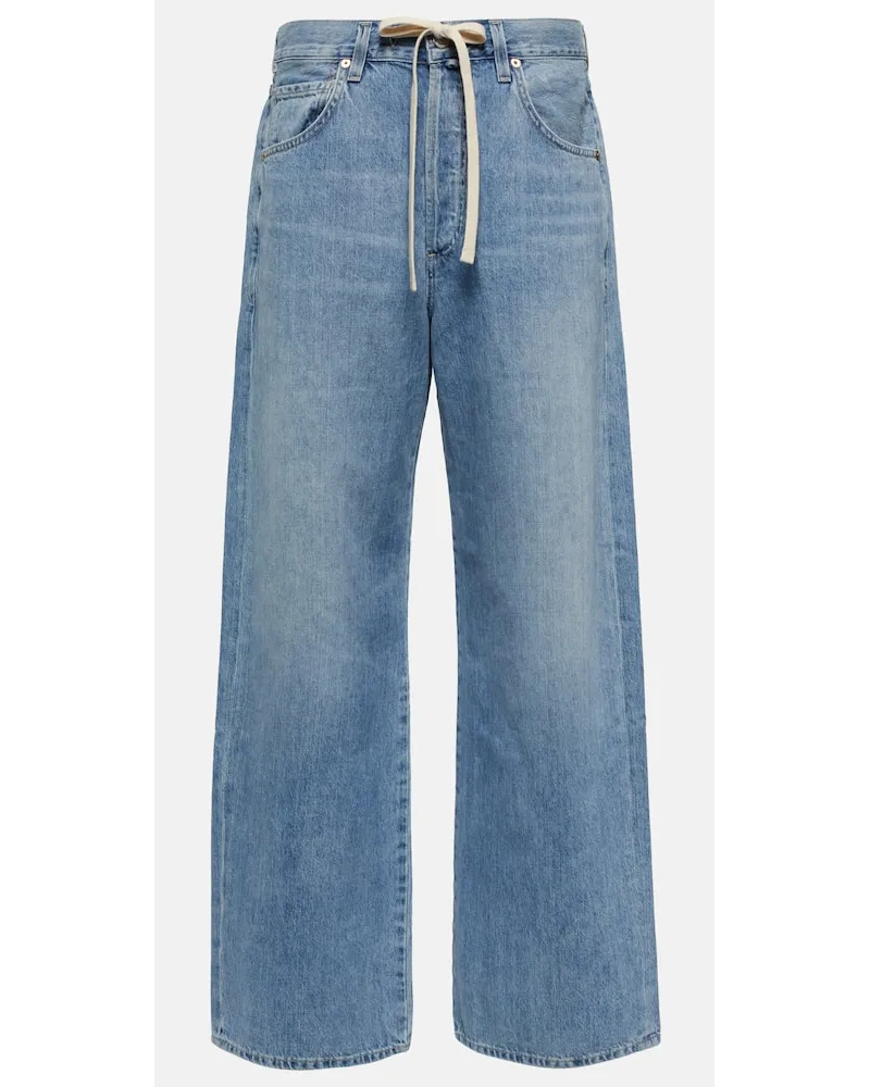 Citizens of humanity Low-Rise Wide-Leg Jeans Brynn Blau
