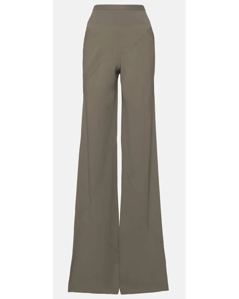 Rick Owens Weite Hose aus Crêpe Beige