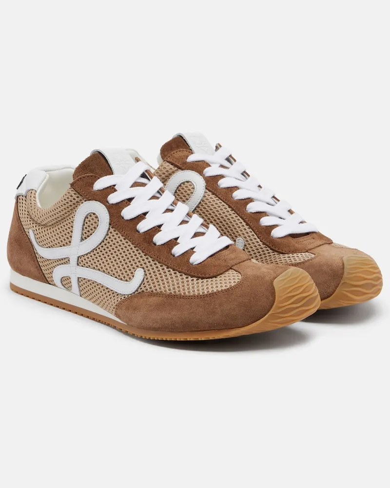 Loewe Sneakers Ballet Runner 2.0 aus Veloursleder Braun