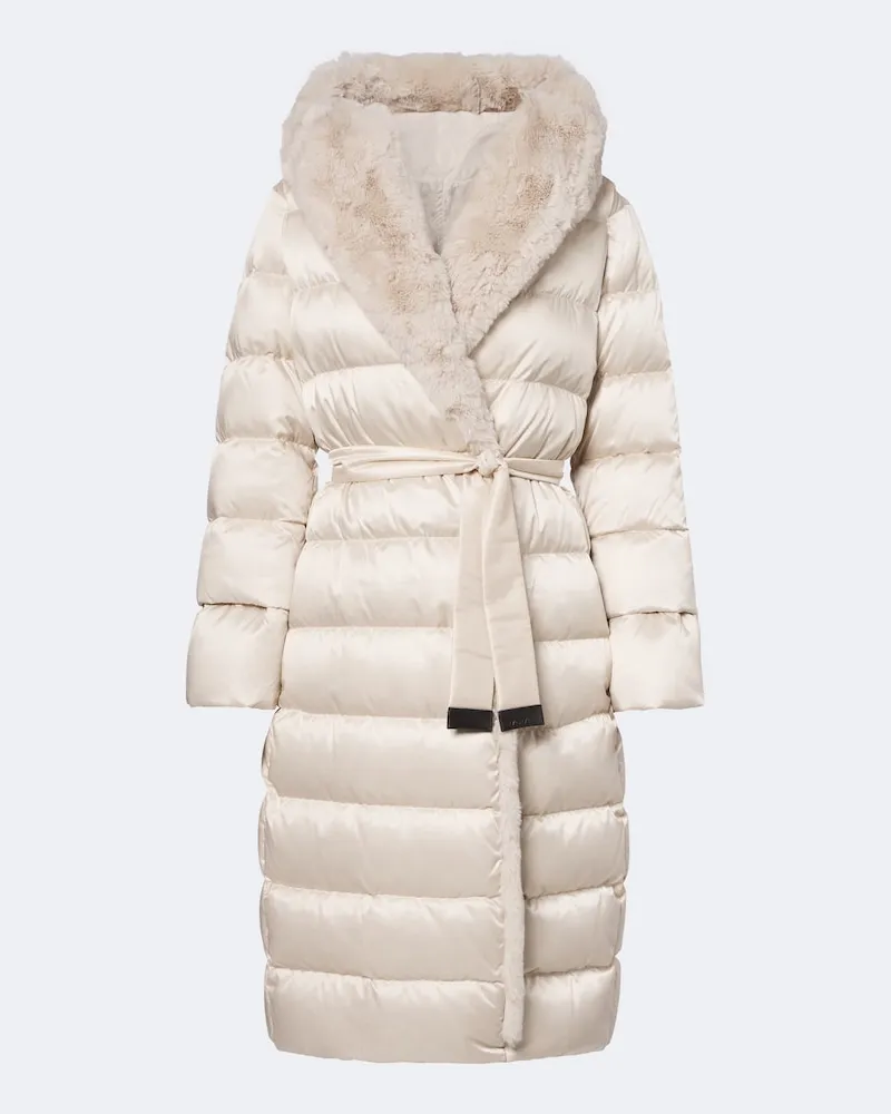 Max Mara Wattierter Mantel Weiß