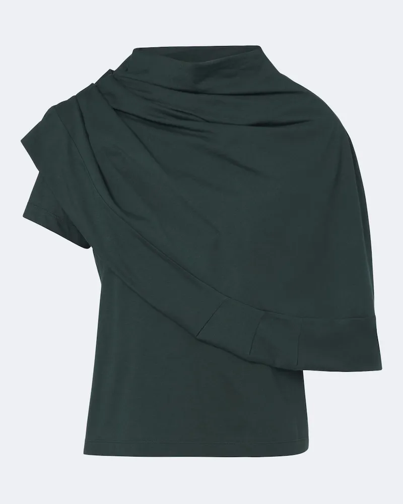 Magda Butrym Set aus Top und Schal aus Jersey Grün