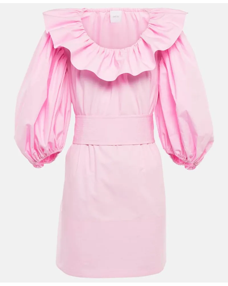 Patou Minikleid aus Baumwolle Pink