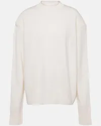 FRANKIE Shop Pullover Rafaela aus Wolle und Kaschmir Weiss