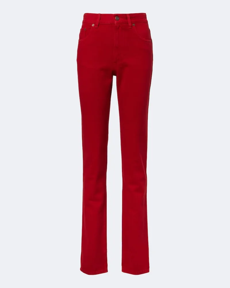 Chloé Chloé High-Rise Slim Jeans Rot