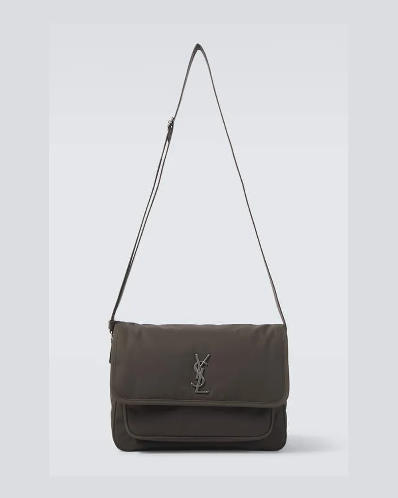 Saint Laurent Schultertasche Niki aus Canvas Gruen