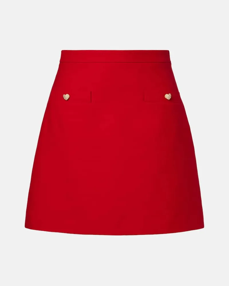 Valentino Garavani Minirock aus Crepe Couture Rot