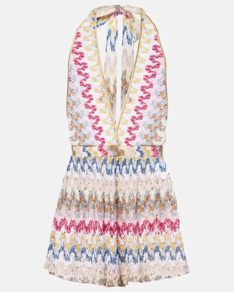 Missoni Playsuit aus Häkelstrick Multicolor