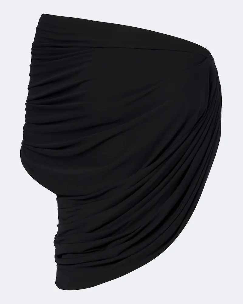 Balenciaga One-Shoulder Top aus Jersey Schwarz