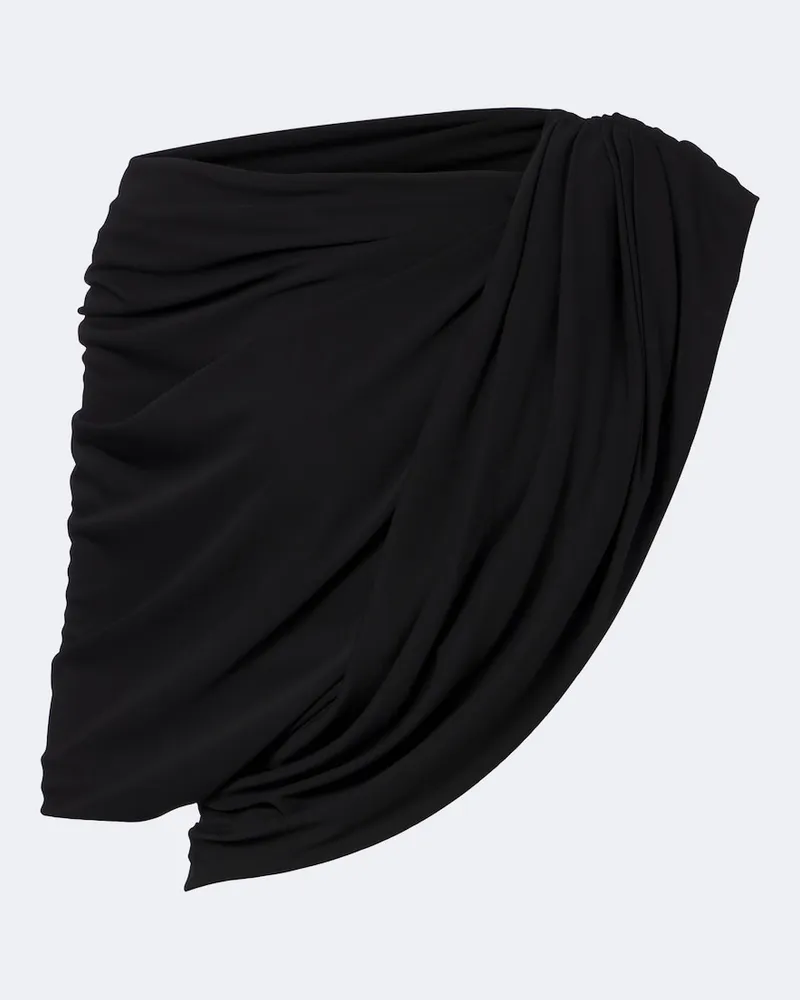 Balenciaga One-Shoulder Top aus Jersey Schwarz