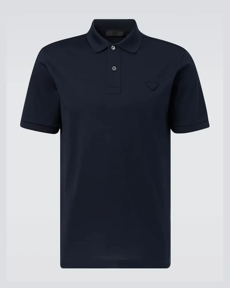 Prada Polohemd aus Baumwolle Blau