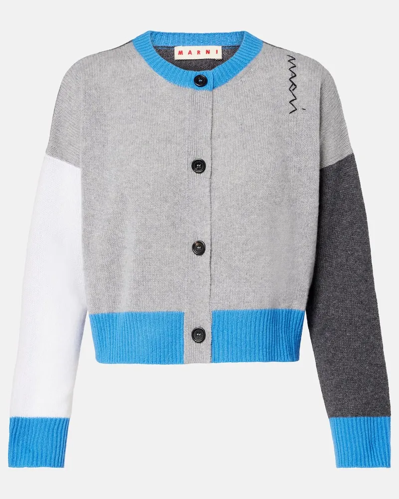 Marni Cardigan aus Kaschmir Grau