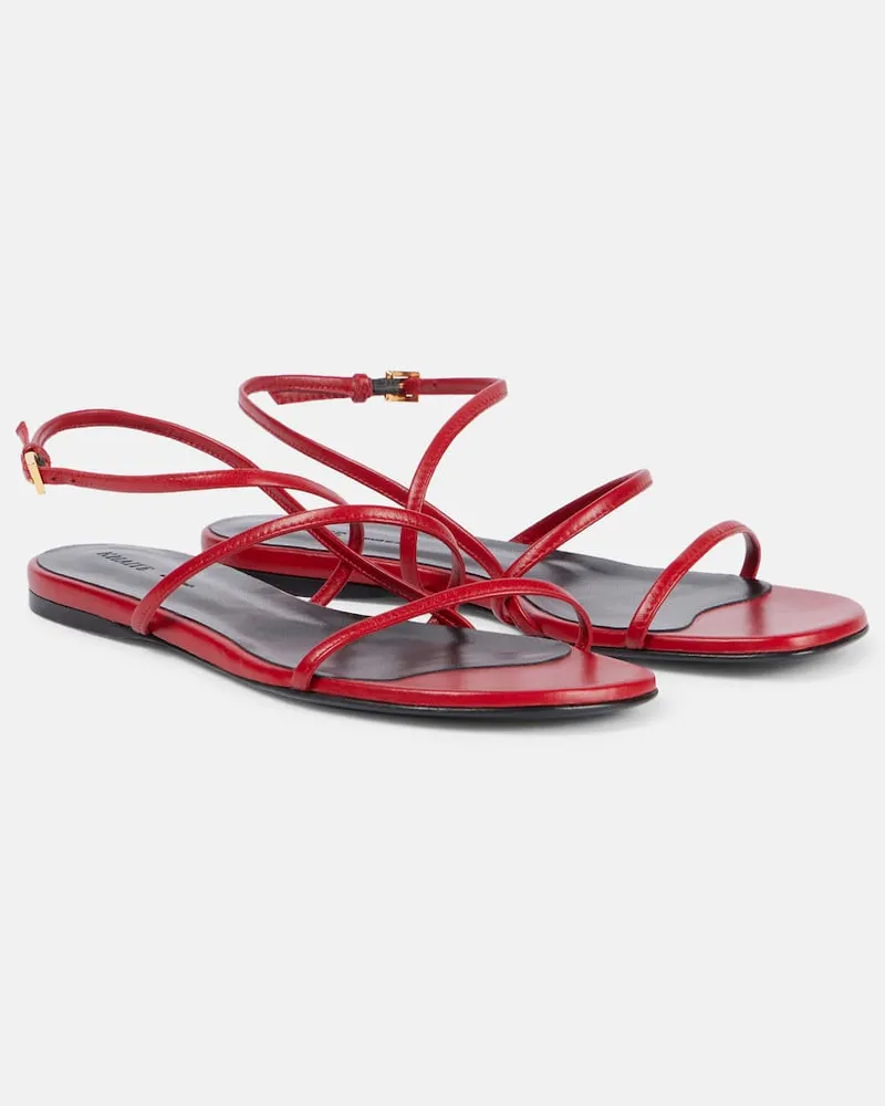 KHAITE Sandalen Loop aus Leder Rot