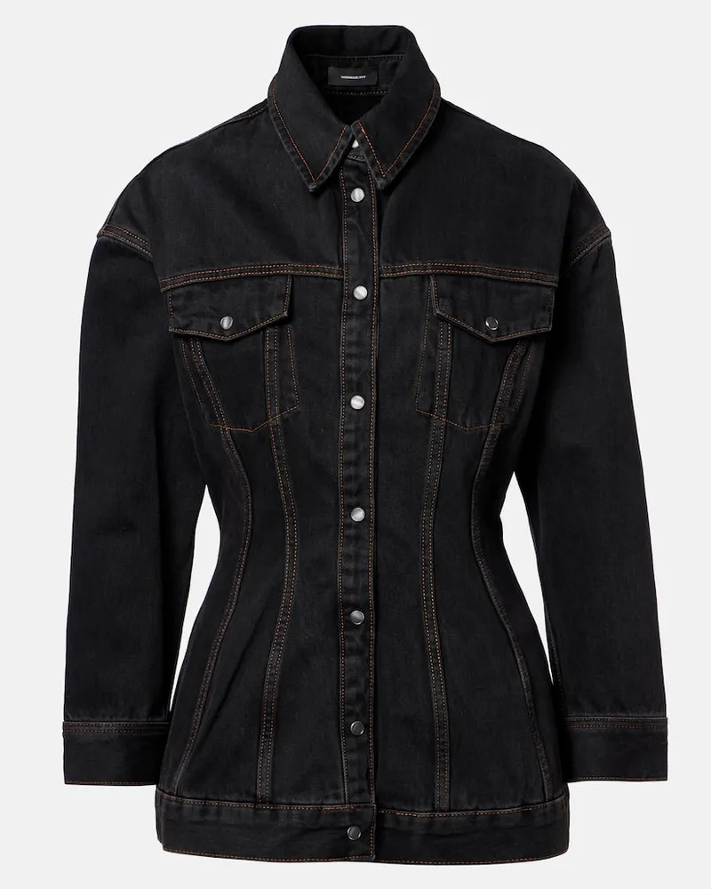 WARDROBE.NYC Jeansjacke Contour Schwarz
