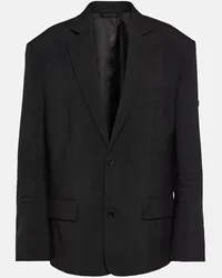 Balenciaga Blazer aus Wolle Schwarz