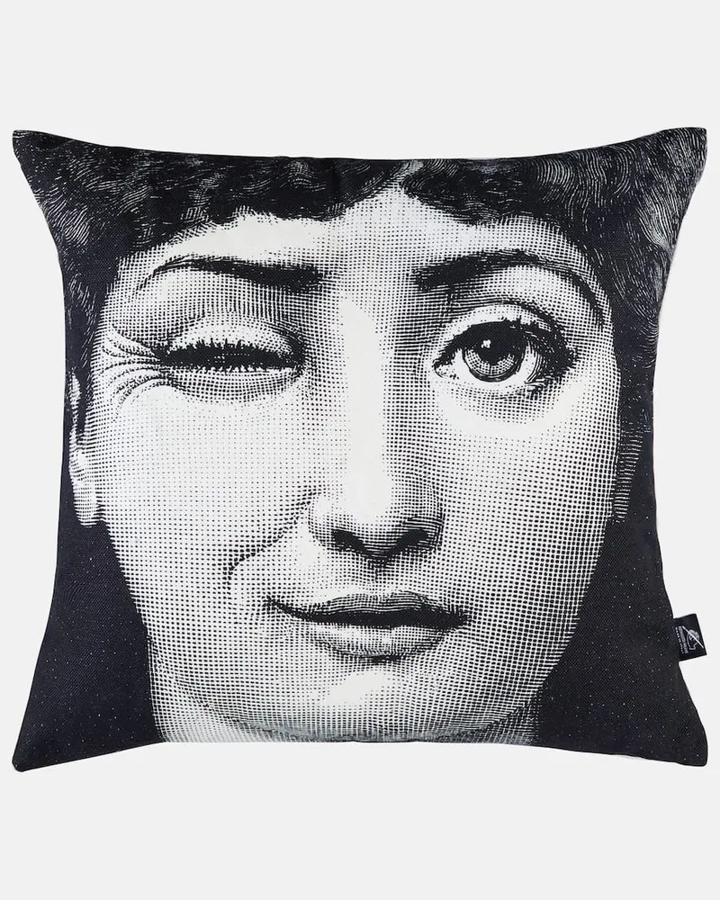 Fornasetti Kissen Tema e Variazioni Nr. 82 Nr. 130 Schwarz