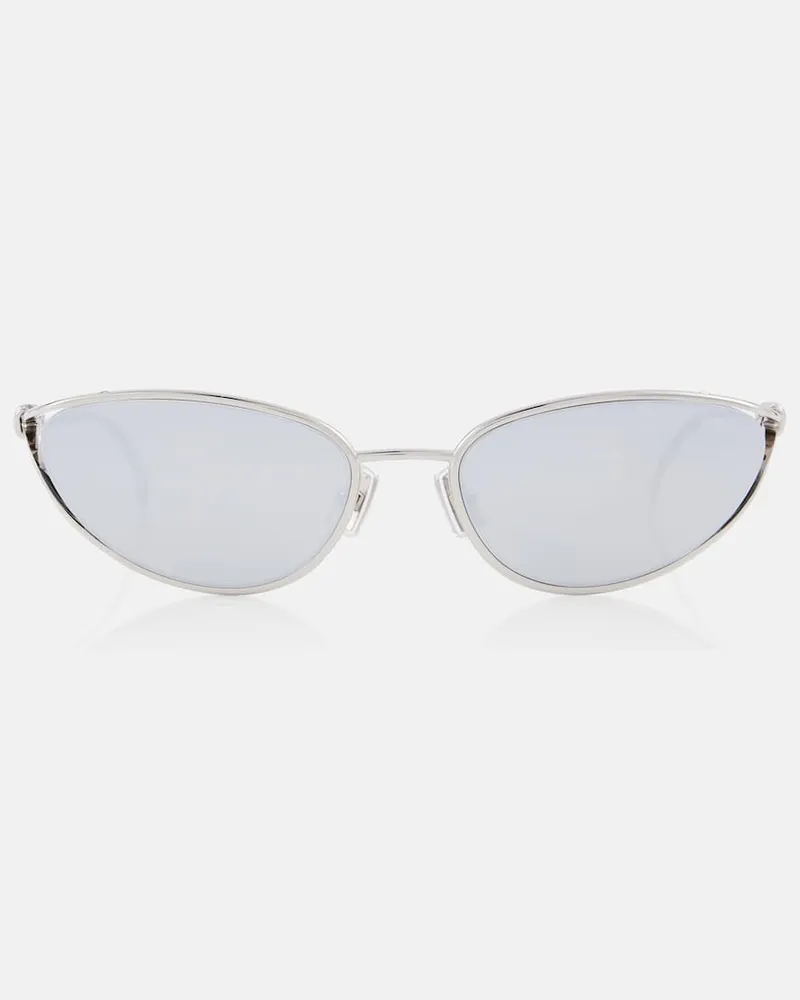 Bottega Veneta Cat-Eye-Sonnenbrille Knot Silber