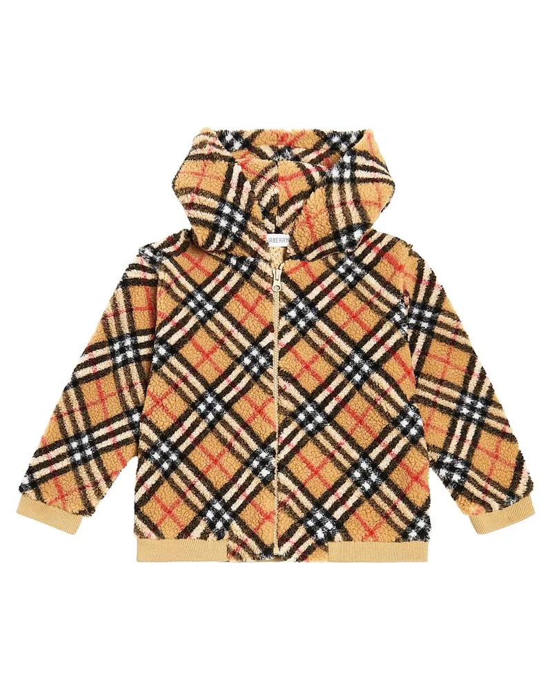 Burberry Kapuzenjacke Burberry Check aus Fleece Multicolor