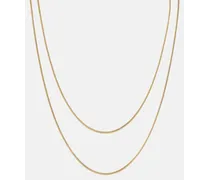 Halskette Double Diana aus Sterlingsilber, 18kt vergoldet