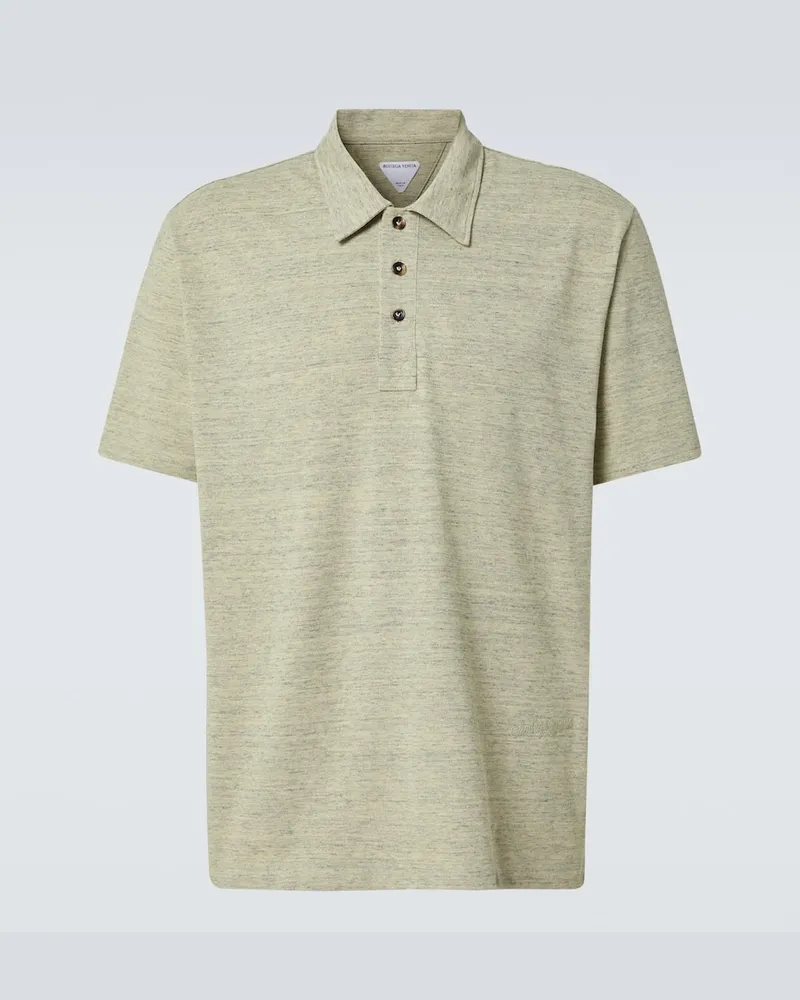 Bottega Veneta Polohemd aus Baumwoll-Piqué Beige