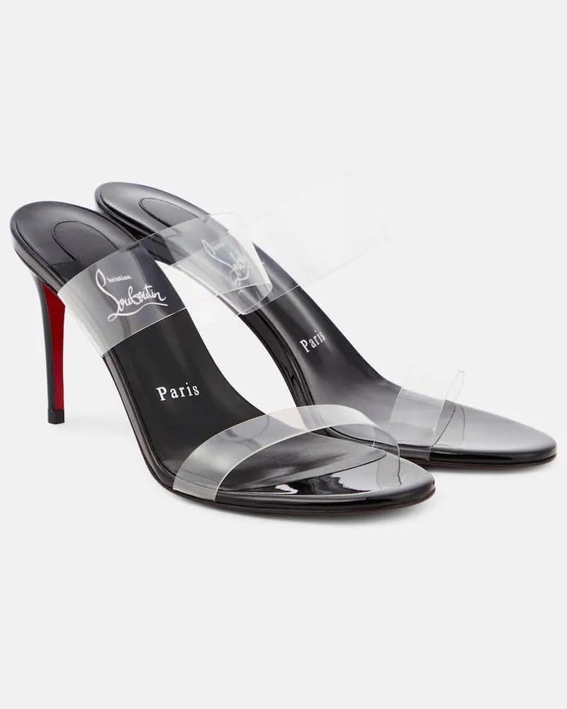 Christian Louboutin Pantoletten Just Nothing 85 Transparent