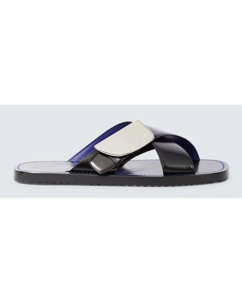 Burberry Sandalen EKD aus Leder Schwarz