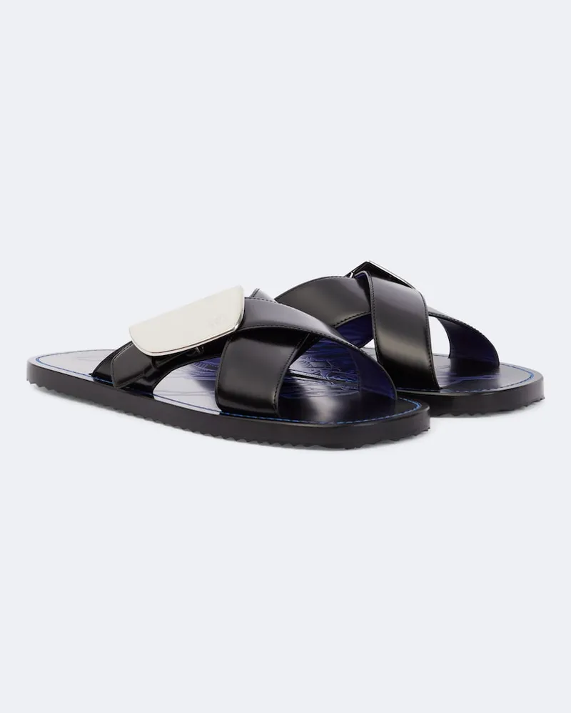 Burberry Sandalen EKD aus Leder Schwarz