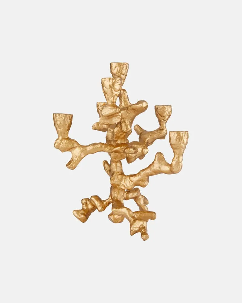 POLSPOTTEN Kerzenständer Apple Tree Small Gold