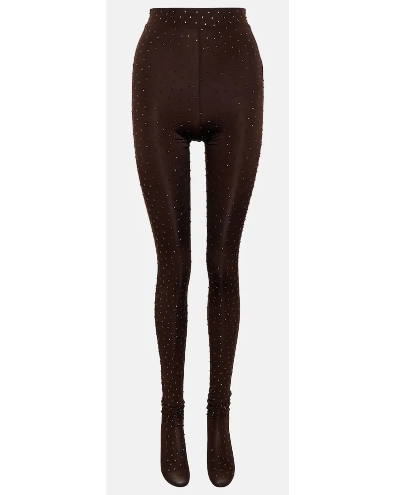 Alex Perry Strumpfhose Rane aus Jersey Braun