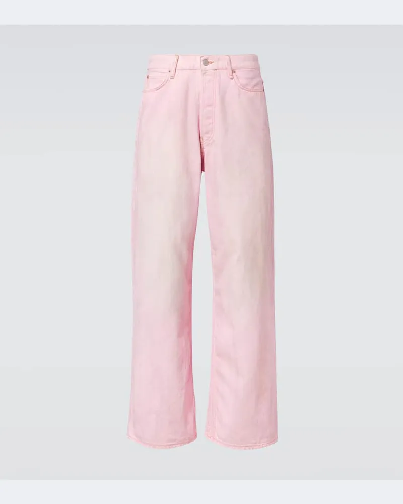 Acne Studios Distressed Wide-Leg Jeans 1981 Pink