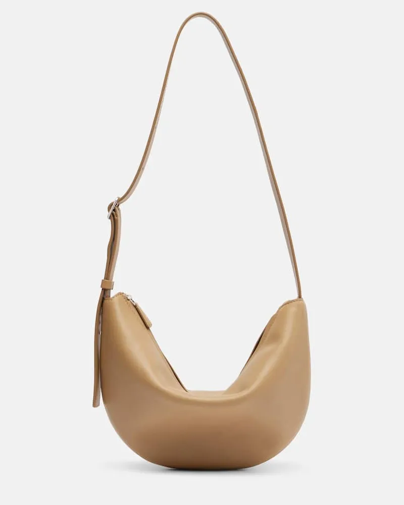 The Row Schultertasche Jouvette aus Leder Beige