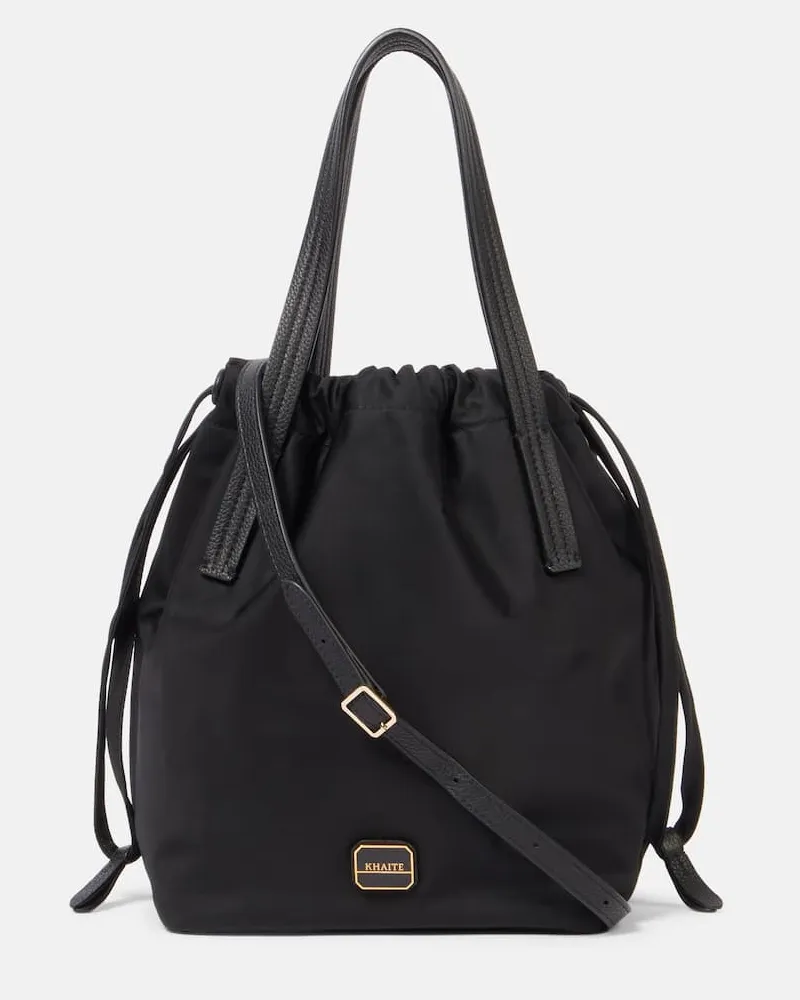 KHAITE Bucket Bag Rory Medium mit Leder Schwarz