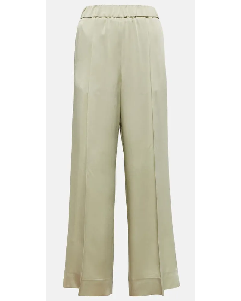 Jil Sander Weite High-Rise-Hose Gruen