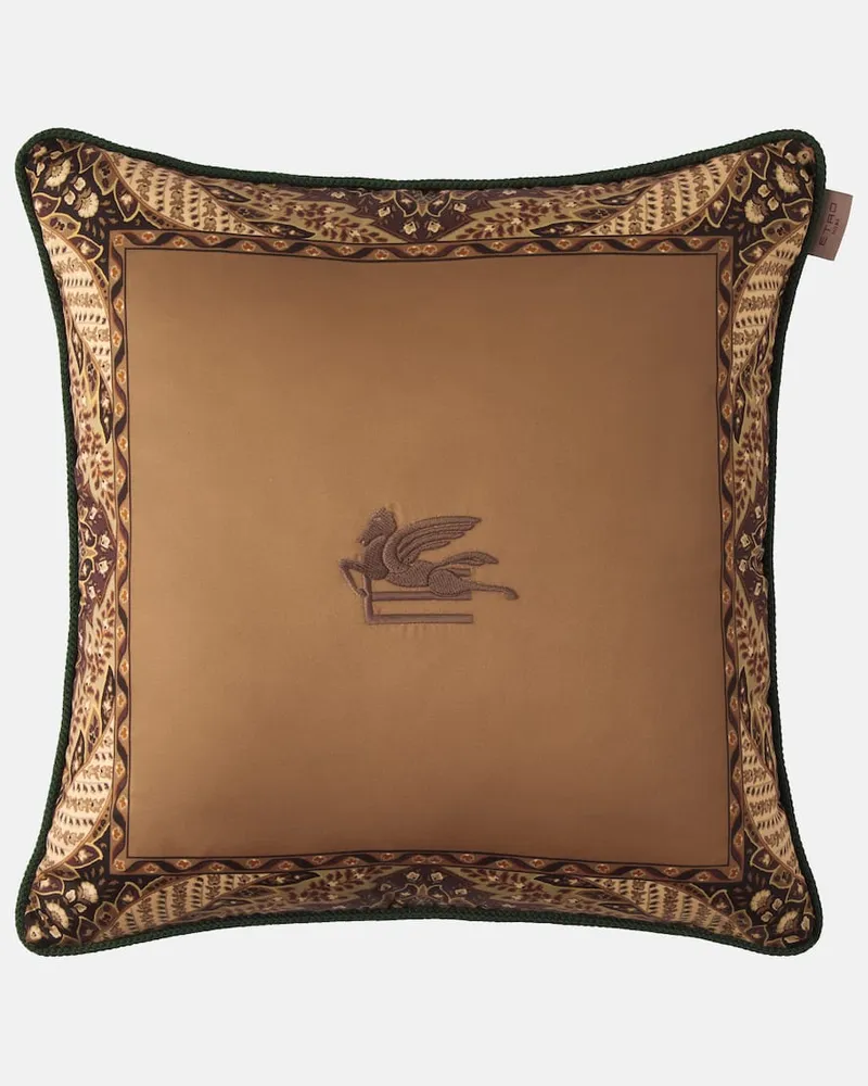 Etro Kissen aus Baumwolle Braun