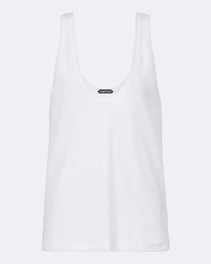 Tom Ford Tanktop aus Jersey Weiß