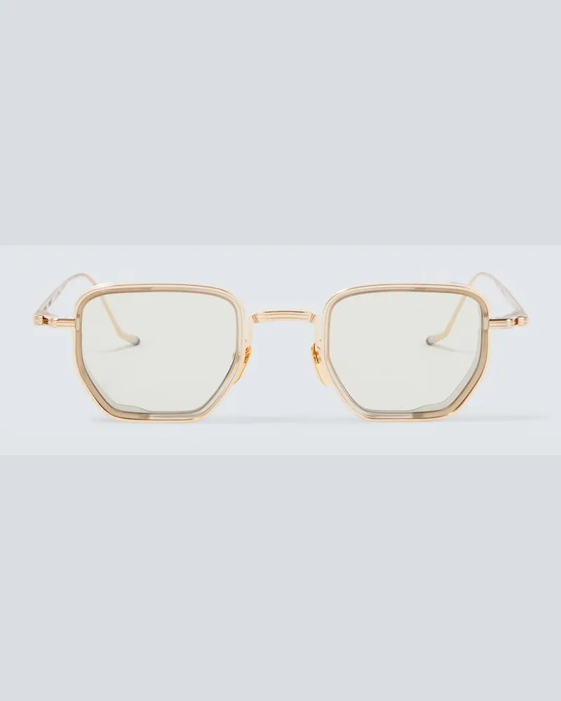 Jacques Marie Mage Eckige Sonnenbrille Atkins Gold