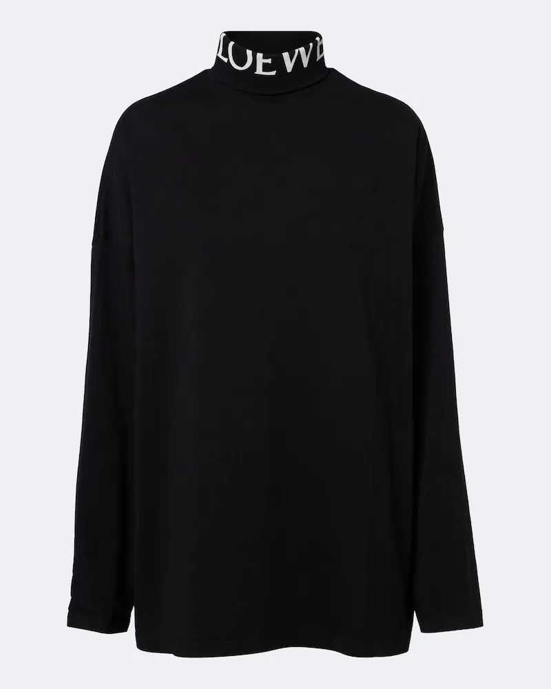 Loewe Top aus Baumwolle Schwarz
