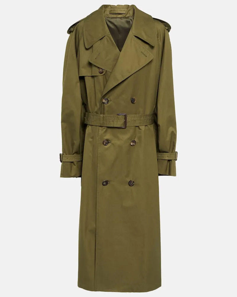 WARDROBE.NYC Trenchcoat aus Gabardine Grün