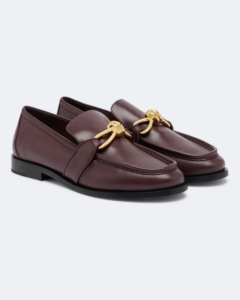 Bottega Veneta Loafers Astaire aus Leder Burgunderrot