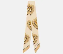 Bedrucktes Tuch aus Seiden-Twill