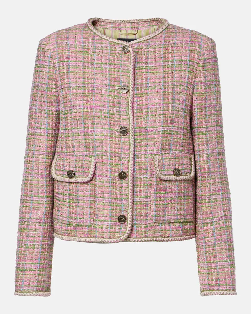 Etro Jacke aus Tweed Multicolor