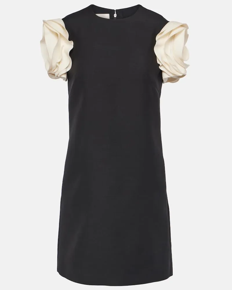 Valentino Garavani Minikleid aus Crepe Couture Schwarz