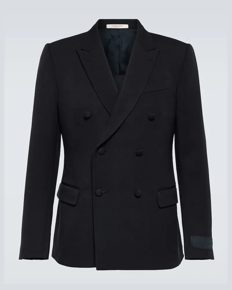 Valentino Garavani Blazer aus Wolle Blau