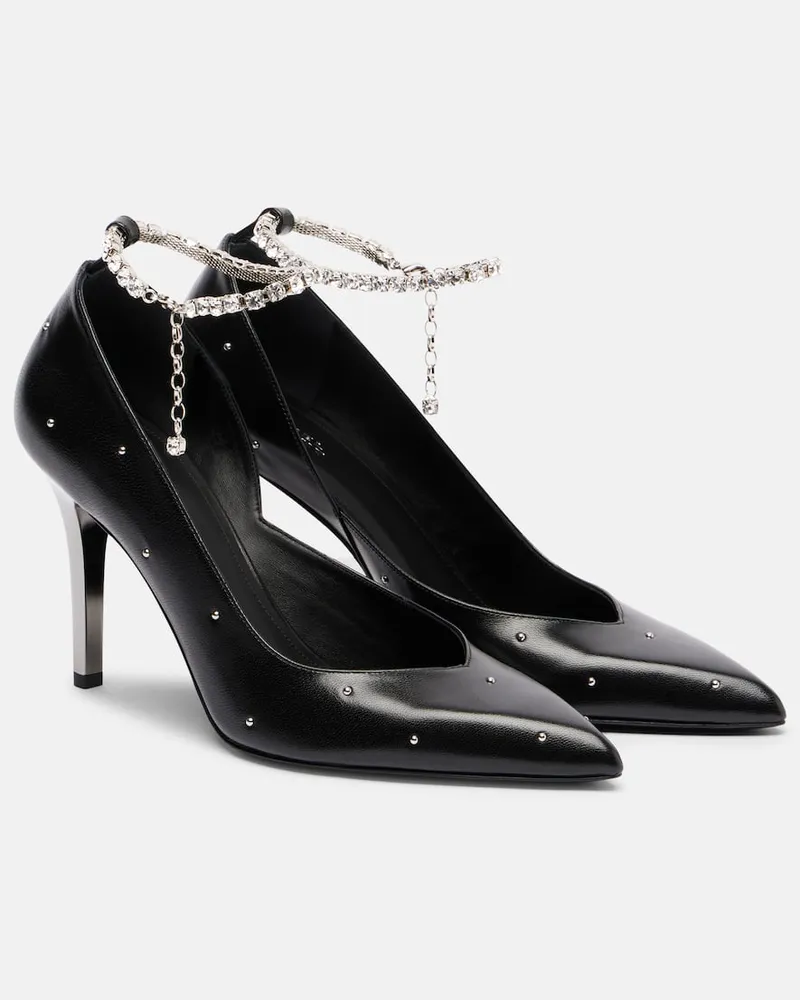 Isabel Marant Verzierte Pumps aus Leder Schwarz